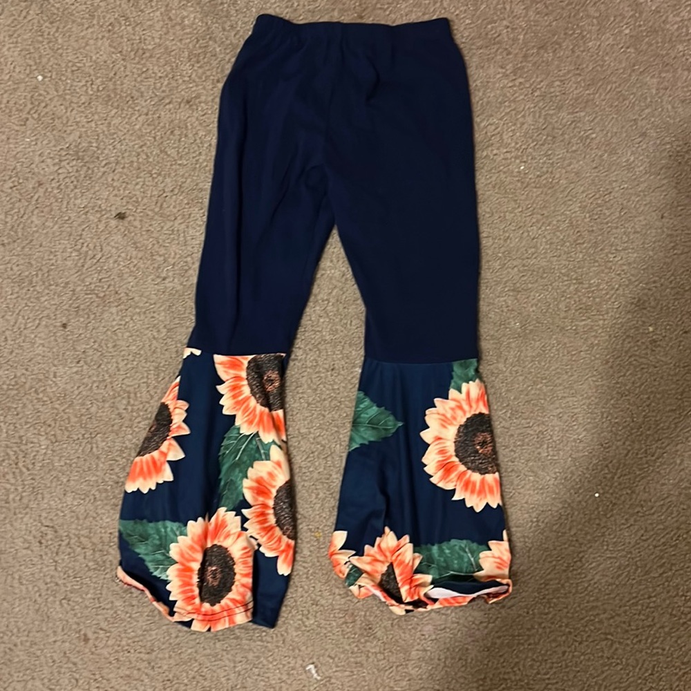 Bell bottoms with flowers